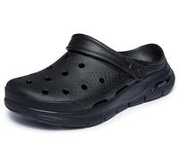 Skechers Arch Fit Valiant, Sliding Sandals Hombre, Negro, 42 EU