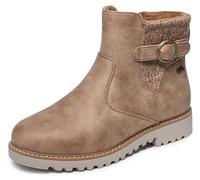 Skechers Arco Fit Marlie-Weekend Chat - Botines para mujer, Castaño, 35 EU