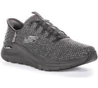 Skechers Arch Fit 2.0 Look Ahead, Zapatillas Hombre, Black Knit, 46 EU
