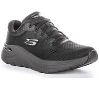 SKECHERS Arco Para 2.0 Grande Liga Entresuela Zapatillas Todo Negro Mujer Ru 3 -