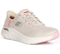 SKECHERS Arco Para Cordones Good Energía Punto Vegano Mujer Zapatillas Beis GB 3