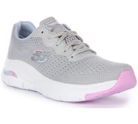 SKECHERS Arco Para Infinito Comodidad Malla Mujer Zapatillas Gris Ru 3-8