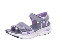 Skechers Arco para mujer, Correa de carbón y neopreno lavanda, 41 EU