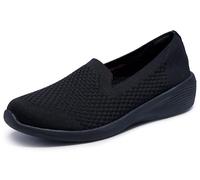 Skechers Arya-Clear Skies Mocasines para mujer, Negro -, 39.5 EU
