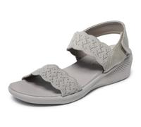 Skechers Arya - on the Rise - Sandalias para mujer, gris topo, 37 EU