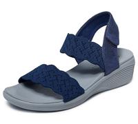 Skechers Arya - on the Rise - Sandalias para mujer, marino, 35 EU