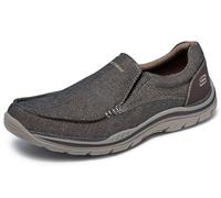 Skechers Avillo esperado, Mocasín Hombre, Marrón Oscuro, 43 EU