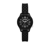 Skechers Bayley SR6385 - Reloj de silicona negra de tres manecillas