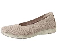 Skechers Be-Cool WonderstruckMary Jane - Zapatos Planos para Mujer, Ribete Natural de Punto Gris Pardo, 35 EU