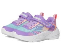 Skechers Bebé-Niñas MICROSPEC Advance Zapatillas, Lavender PU/Multi Textile, 23 EU