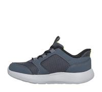 Skechers Bebé-Niños Dyna-Lite Turbo-Brisk Buddies Slip-In ENTRENADOR, Charcoal Synthetic / Textile / Black & Safety, 26 EU