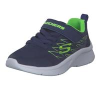 Skechers Zapatillas Microspec Texlor Bebé/Niños Textil azul marino, lima y plateado Talla 21 EU
