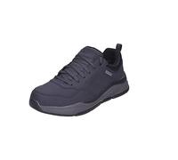 Skechers Benago Hombre, Zapatos deportivos Hombre, Navy Waterproof Leather, 40 EU