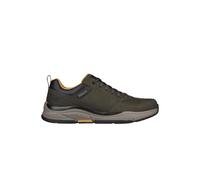 Skechers Benago Hombre, Zapatos deportivos Hombre, Olive Waterproof Leather, 43 EU