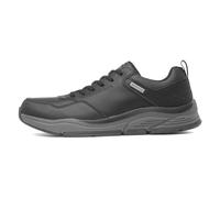 Skechers Bengao - Hombre Hombre Scarpe da ginnastica, Black Gray Waterproof Leather, 44 EU