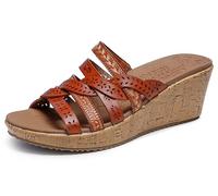 Skechers Beverlee-New Resort - Sandalias de cuña para mujer, equipaje, talla 36 EU, Equipaje, 36 EU