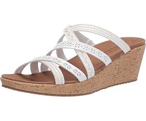 Skechers, Beverlee Tiger Posse, Zapatillas para mujer, Blanco, 36 EU