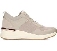 Skechers Billion 2 Winning StreakSneaker para Mujer, Taupe Duraleather Engineered Knit Suede, 39 EU