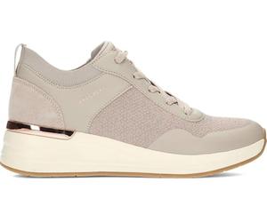 Skechers Billion 2 Winning StreakSneaker para Mujer, Taupe Duraleather Engineered Knit Suede, 39 EU