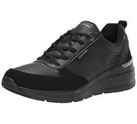 Skechers Billion Subtle Spots, Zapatillas Mujer, Black Dura Leather Black Leopard Trim, 41 EU