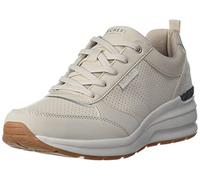 Skechers Billion Subtle Spots, Zapatillas Mujer, Off White Dura Leather White Leopard Trim, 40 EU