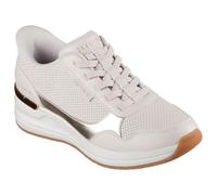 Skechers Billion - Tenis sin cordones para mujer de 2 niveles superiores, Natural, 39.5 EU