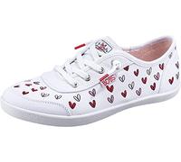 Skechers BOBS B CUTE LOVE BRIGADE, Zapatillas para Mujer, White Multi Canvas, 39 EU