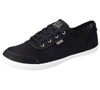 Skechers Bobs B Cute Sneaker - Memory Foam, Flexible Outsole, Lightweight Vegan Shoes, Zapatillas Mujer, Black, 38.5 EU Ancho