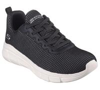Skechers Bobs B Flex Esencia Visionaria, Zapatillas de Deporte Mujer, Borde de Punto Blanco Y Negro, 37 EU