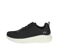 Skechers Bobs B Flex Esencia Visionaria, Zapatillas de Deporte Mujer, Borde de Punto Blanco Y Negro, 38.5 EU