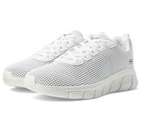 Skechers Bobs B Flex Visionary Essence, Zapatillas de Deporte Mujer, Blanco White Knit, 43 EU