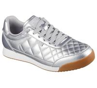 Skechers Bobs Billie Wild - Tenis cómodos para Mujer, Plateado (Silver PU), 40 EU