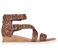 Skechers BOBS Desert Kiss - Golden Dahlia en Leopard, talla 40, Vegan