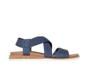 Skechers Bobs Desert Kiss Low Sandalias para mujer, ajuste ancho, ajuste ancho, vegano, cómodas, con aspecto de corcho de Plush Foam®