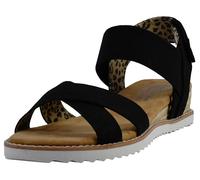 Skechers Bobs Desert Kiss Secret Picnic, Sandalias Mujer, Black, 39 EU