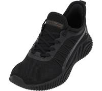 Skechers Bobs Geo New Aesthetics, Zapatos deportivos Mujer, Black Knit/ Synthetic Trim, 39 EU