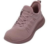 Skechers Bobs Geo New Aesthetics, Zapatos deportivos Mujer, Rose Knit/ Synthetic Trim, 38.5 EU
