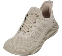 Skechers Zapatos deportivos Bobs Geo New Aesthetics Mujer, Taupe Knit/Synthetic Trim, 40 EU