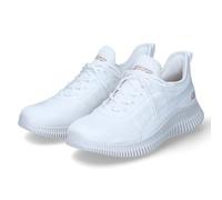 Skechers Bobs Geo New AestheticsZapatillas Deportivas para Mujer, Ribete sintético de Punto Blanco Roto, 39 EU