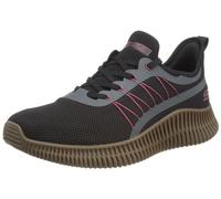 Skechers Bobs Geo, Zapatos deportivos Hombre, Black Knit/Multi Synthetic Trim, 40 EU