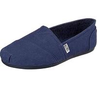 Skechers Bobs Plush-Peace & Love Bailarinas para mujer, azul marino/azul marino, 9 Wide