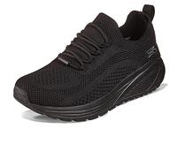 Skechers Bobs Sparrow 2.0 Allegiance Crew, Zapatos deportivos Mujer, Black Engineered Knit/ Trim, 37 EU