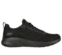 Skechers Bobs Squad Chaos Face Off, Zapatillas de Deporte Mujer, Black Engineered Knit Trim, 37 EU