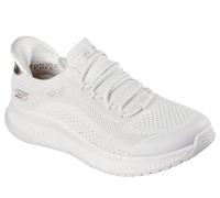 Skechers Bobs Squad 4 Dire Step, Zapatillas Mujer, Off White Engineered Knit, 39 EU