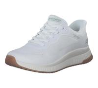 Skechers Bobs Squad 4 ZapatosMujer | Tenis informales, sin cordones, plantilla de espuma viscoelástica, almohadilla para el talón, suela flexible