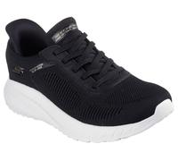 Skechers Bobs Squad Chaos Current Muse, Zapatillas Mujer, Black Textile Trim, 38.5 EU