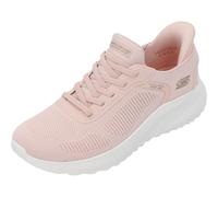 Skechers Bobs Squad Chaos Current MuseSneaker para Mujer, Textil Rosa Claro, 38 EU