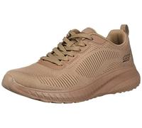 Skechers Bobs Squad Chaos Face Off, Zapatillas de Deporte Mujer, Clay Engineered Knit, 37 EU