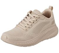 Skechers Bobs Squad Chaos-Face Off, Zapatillas Mujer, Natural, 39 EU
