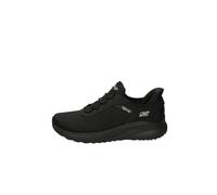 Skechers Bobs Squad Chaos, Zapatillas para Mujer, Black Mesh Trim, 38 EU